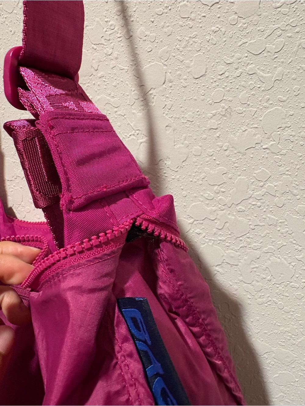 Baggu Medium Crescent in Deep Fuchsia - Picture 7 of 7
